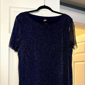 Ladies size XXL navy sparkly dress